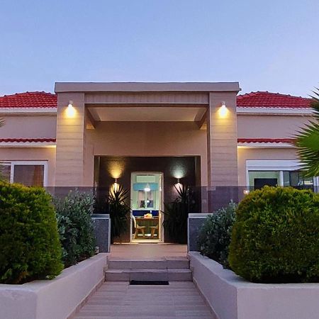 Luxury Villa Eva-Mari With Jacuzzi, 50M From The Beach Stalos Luaran gambar