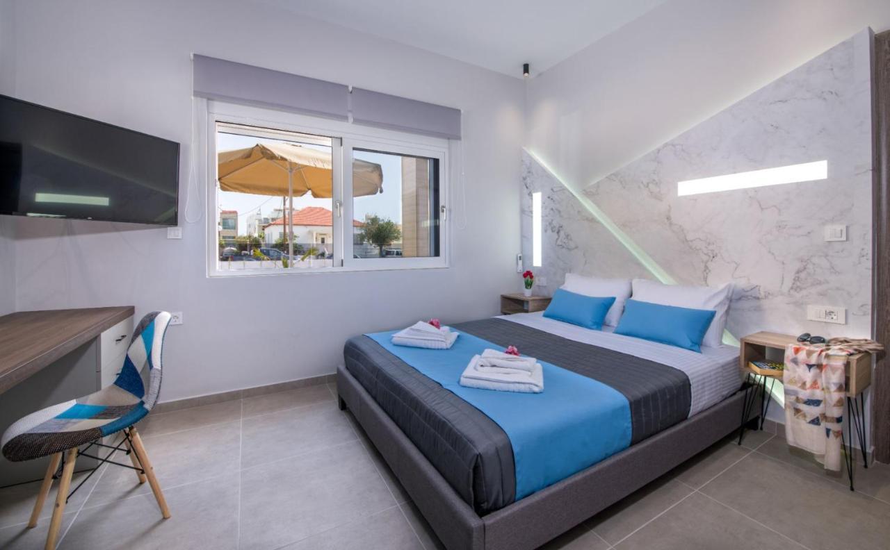Luxury Villa Eva-Mari With Jacuzzi, 50M From The Beach Stalos Luaran gambar