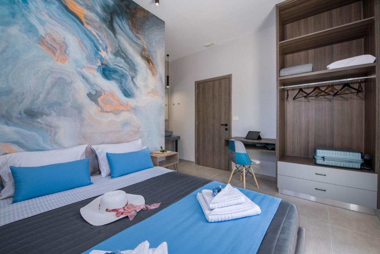 Luxury Villa Eva-Mari With Jacuzzi, 50M From The Beach Stalos Luaran gambar
