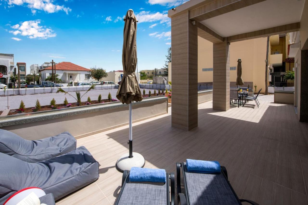 Luxury Villa Eva-Mari With Jacuzzi, 50M From The Beach Stalos Luaran gambar