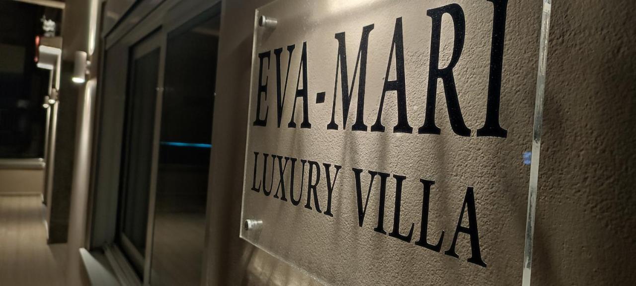 Luxury Villa Eva-Mari With Jacuzzi, 50M From The Beach Stalos Luaran gambar