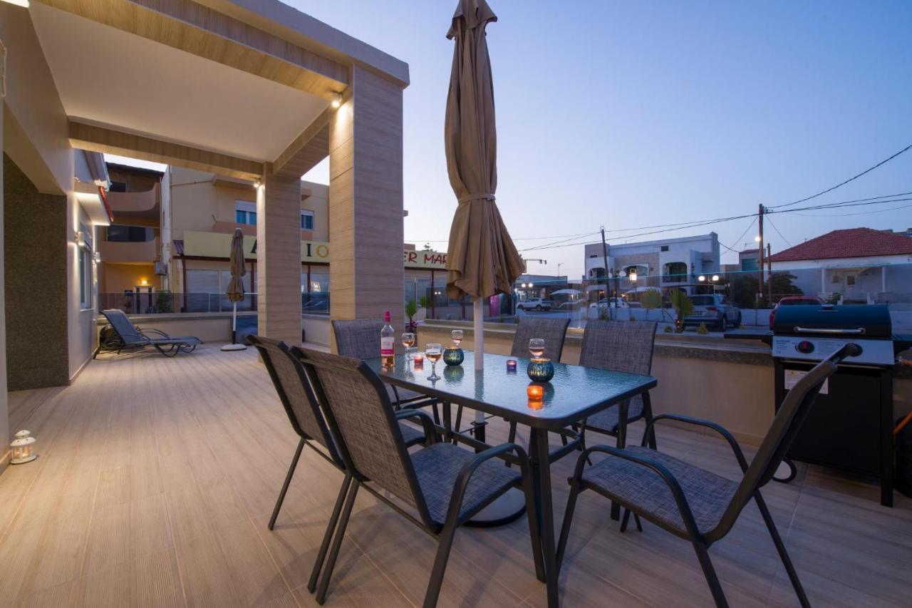 Luxury Villa Eva-Mari With Jacuzzi, 50M From The Beach Stalos Luaran gambar