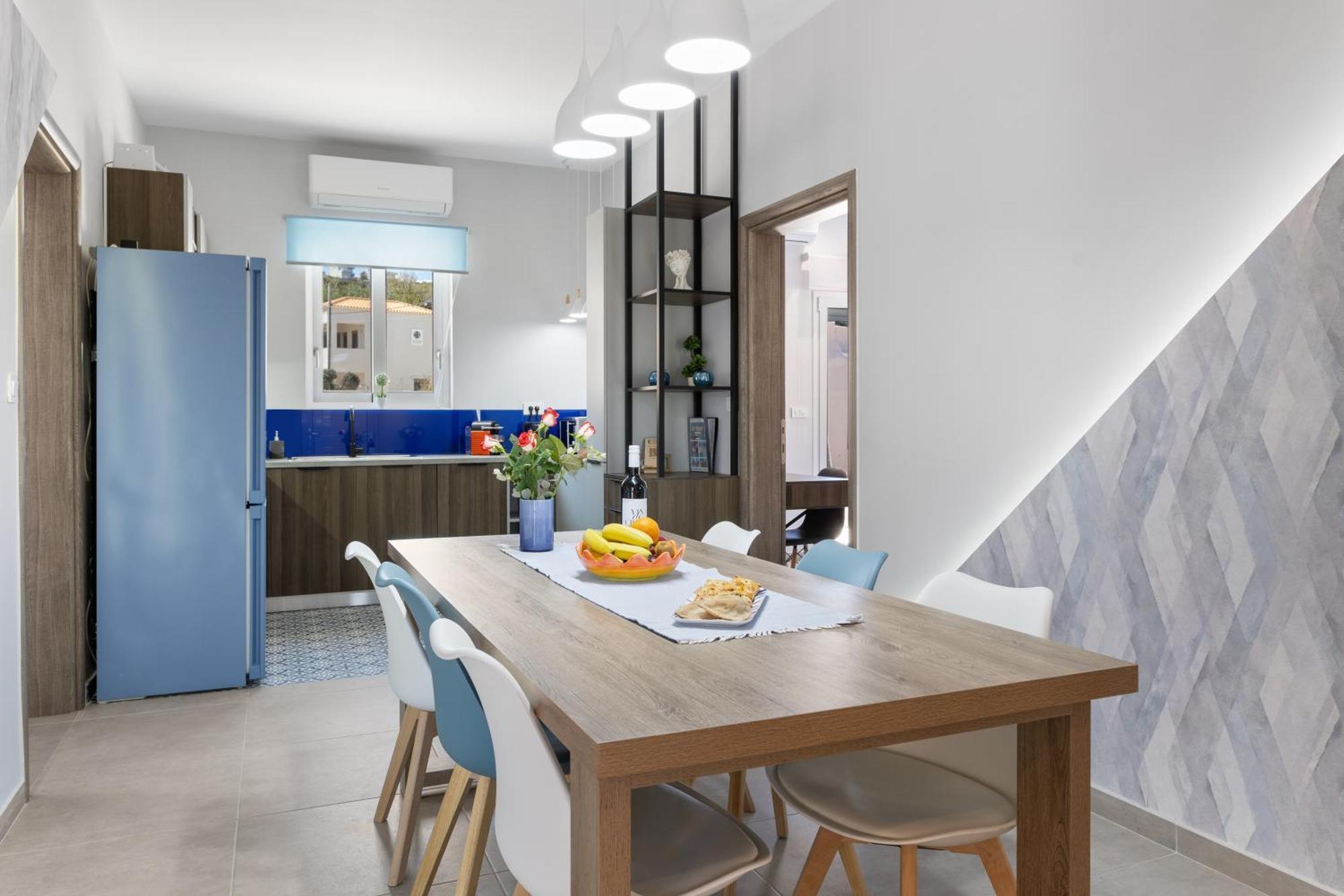 Luxury Villa Eva-Mari With Jacuzzi, 50M From The Beach Stalos Luaran gambar